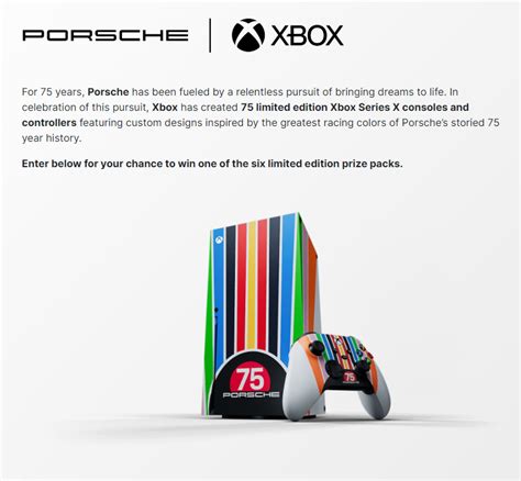 porsche xbox sweepstakes